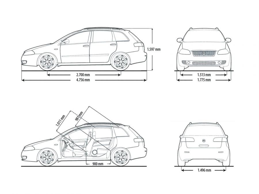 Схема Fiat Croma (194) 2005 года  (фото 50 из 108)